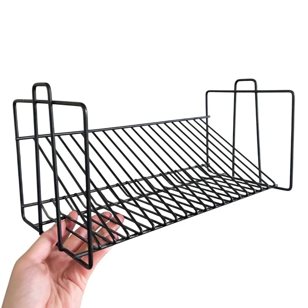 Vtg Y2k 20 CD Storage Stand Holder Display Metal Wire Rack Silver playstation